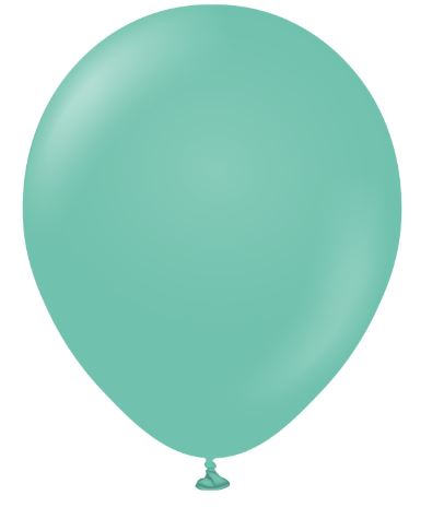 (image for) KS BALLOON STD/SEA GREEN 100S - 12\"