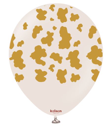 (image for) KS BALLOON S/COW WHITESAND 25S - 12\"