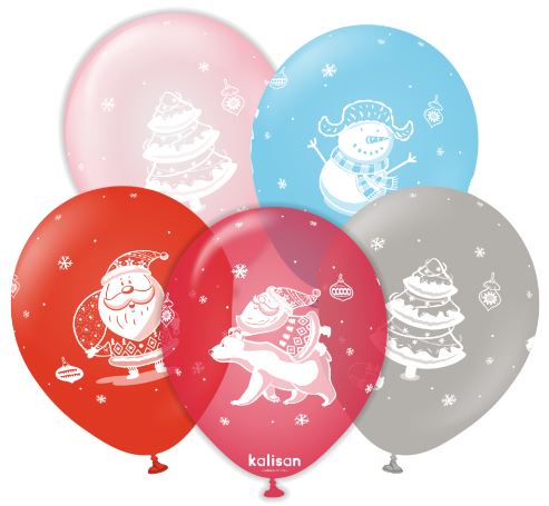 (image for) KS XMAS BALLOON-SANTACLAUS 25S - 12\"