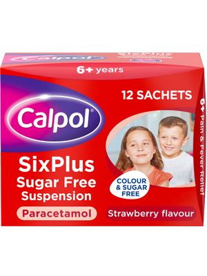 (image for) CALPOL S/F 6Y+ SACHETS - 12X5ML