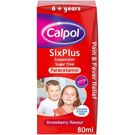 (image for) CALPOL S/F 6Y+ BOTTLE+SYRINGE - 80ML