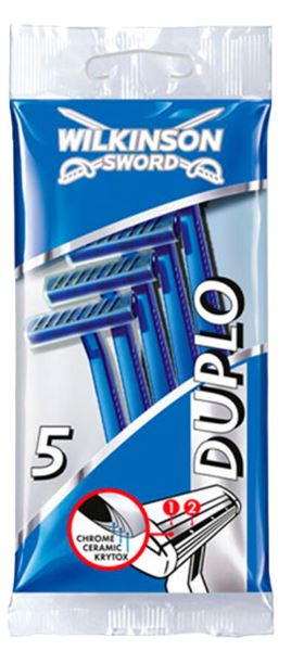 (image for) WILKINSON DUPLO DISPOSABLE RAZOR MEN - 5S