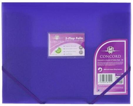 (image for) PUK 3-FLAP FOLIO PURPLE - A4