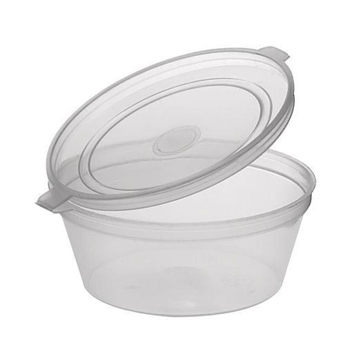 (image for) MAJ PLASTIC SAUCE CUP HINGED - 1OZ