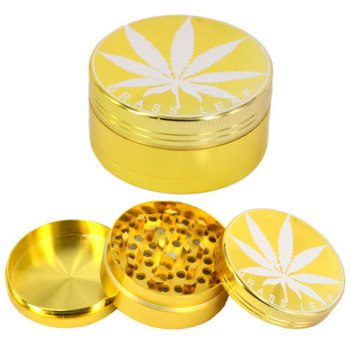 (image for) TOBACCO GRINDER METAL LEAFGOLD - 4PART