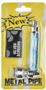 (image for) SMOKE PIPE METAL+SCREEN SILVER - STD