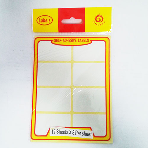 (image for) JL SELF-ADHESIVE LABELS WHITE - 96S