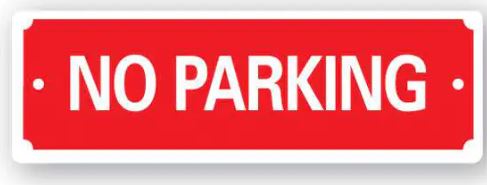 (image for) JL TIN PLATE-NO PARKING - STD