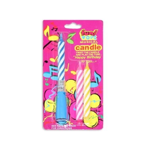 (image for) FUNTOPS MUSICAL BDAY CANDLE AS - STD