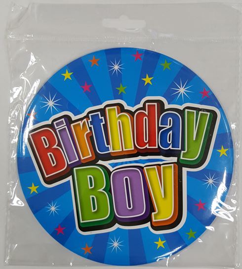 (image for) JL BDAY BADGE GIANT BOY - STD