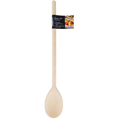 (image for) CHEF AID WOODEN SPOON 35CM - 14\"