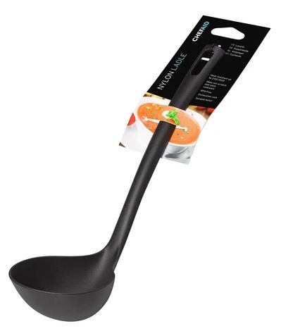 (image for) CHEF AID NYLON LADLE BLACK - STD