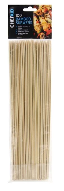 (image for) CHEF AID BAMBOO SKEWERS 100S-30CM