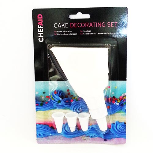 (image for) CHEF AID CAKE ICING SET 4NOZ - STD