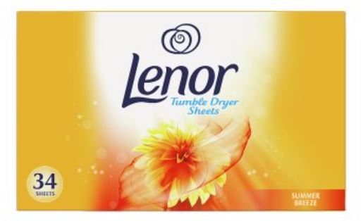 (image for) LENOR TUMBLE DRYER SHEET-SUMME - 34S