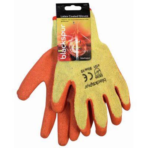 (image for) BLKSPUR LATEX COATED GLOVES - XLARGE