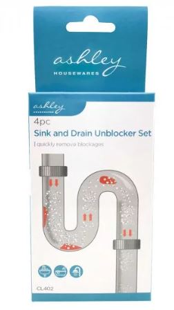 (image for) ASHLEY SINK&DRAIN UNBLOCK SET - 4S