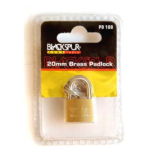 (image for) BLKSPUR BRASS PADLOCK - 20MM