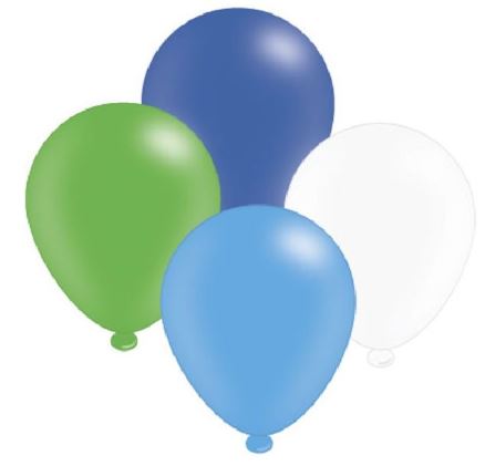 (image for) APAC BALLOON BLUE MIX 8PK - 10\"