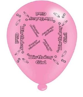 (image for) APAC BALLOON B\'DAY GIRL 8PK - 10\"