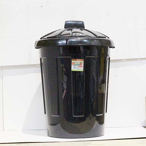 (image for) GIANT STORE BIN & LID BLACK - 80L