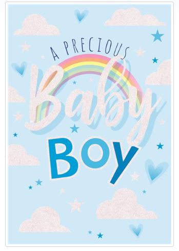 (image for) SEL CARD NEW BORN BABY BOY - STD