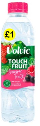 (image for) VOLVIC WATER SUMMER FRUIT £1 - 500ML - 500ML