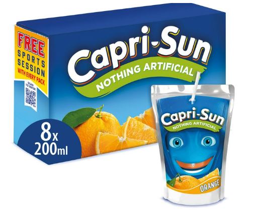 (image for) CAPRI-SUN ORANGE 200MLX8x4
