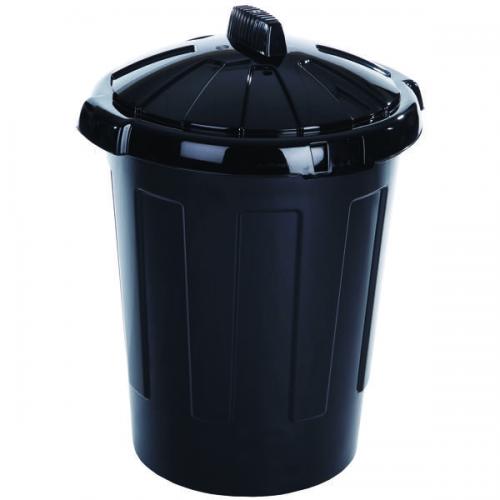 (image for) GIANT STORE BIN & LID BLACK